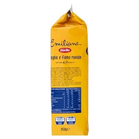 Barilla Emiliane Paglia e Fieno Pasta all'Uovo 250 g