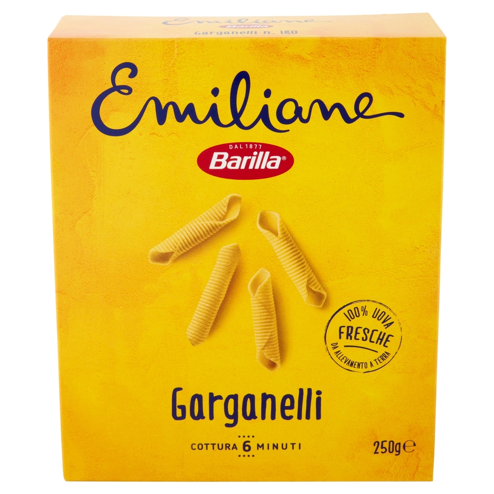 Barilla Emiliane Garganelli all'Uovo 250g