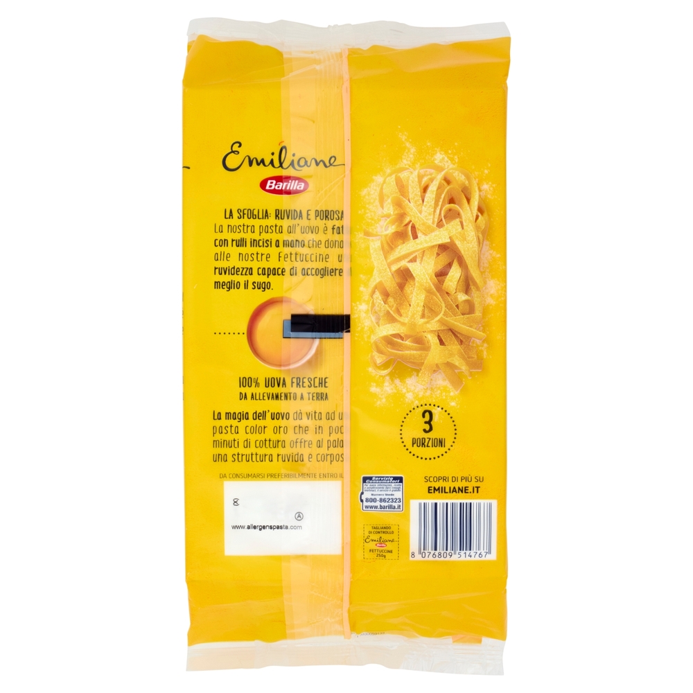 Barilla Emiliane Fettuccine Pasta all'Uovo 250 g