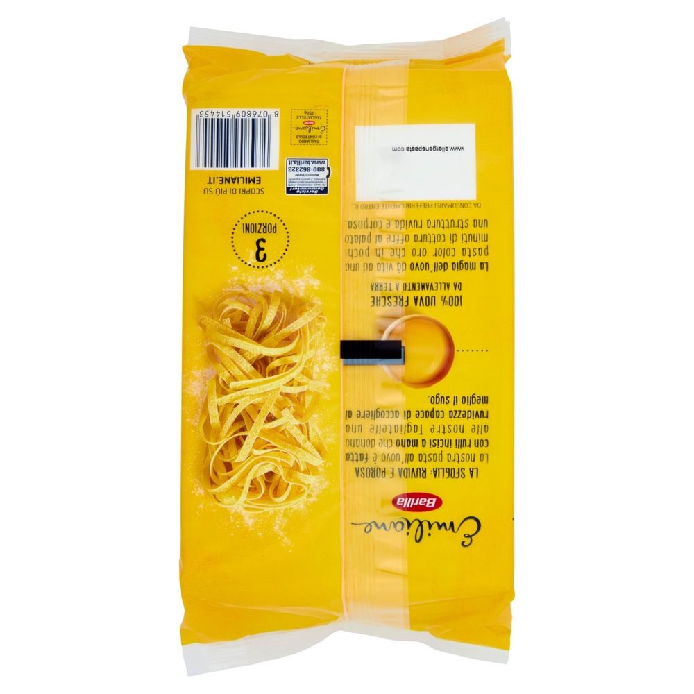 Barilla Emiliane Tagliatelle Pasta all'Uovo 250g