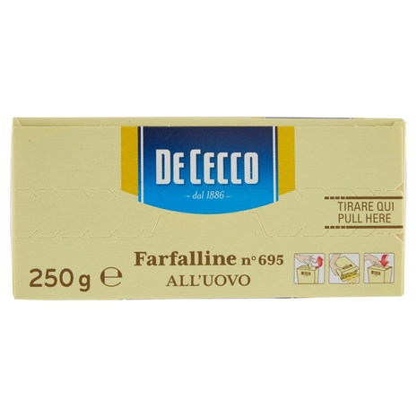 De Cecco Farfalline n° 695 all'Uovo 250 g