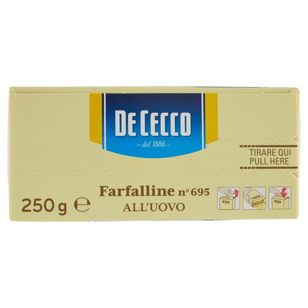 De Cecco Farfalline n° 695 all'Uovo 250 g