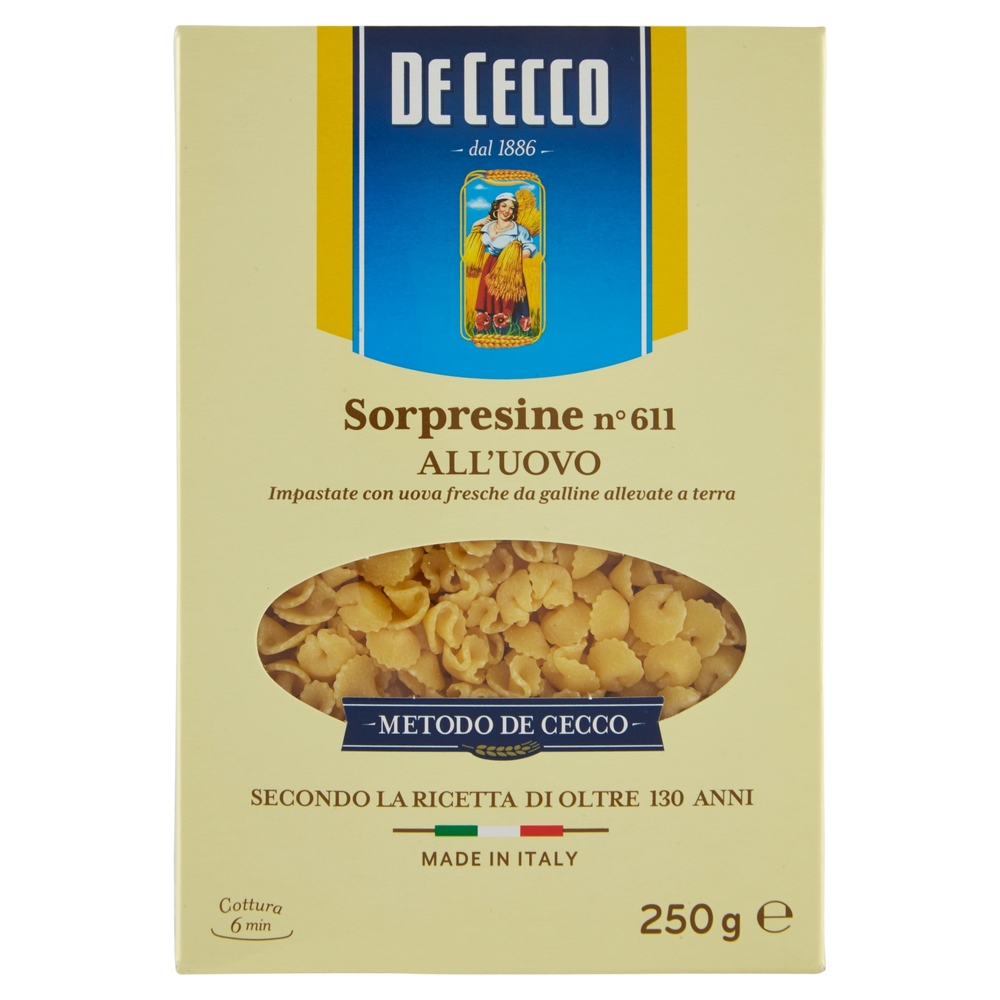 De Cecco Sorpresine n° 611 all'Uovo 250 g