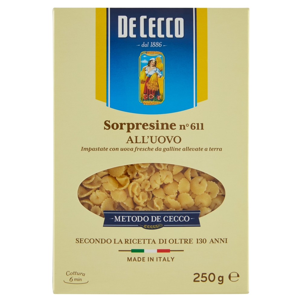 De Cecco Sorpresine n° 611 all'Uovo 250 g