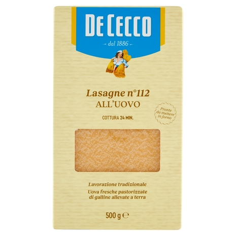 De Cecco Lasagne n°112 all'Uovo 500 g