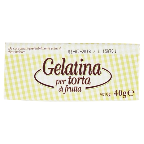 F.lli Rebecchi Valtrebbia dolci decori Gelatina per torta di frutta 4 buste 40 g