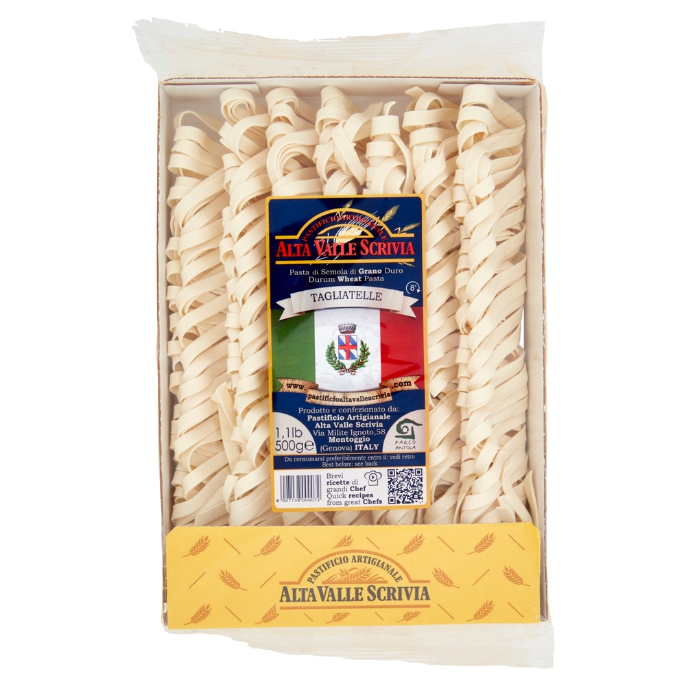 Pastificio Artigianale Alta Valle Scrivia Pasta di Semola di Grano Duro Tagliatelle 500 g