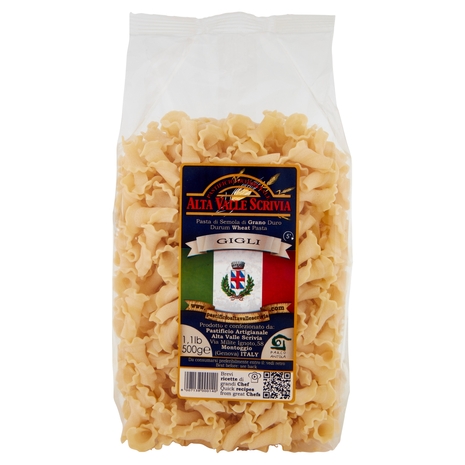 Pastificio Artigianale Alta Valle Scrivia Pasta di Semola di Grano Duro Gigli 500 g