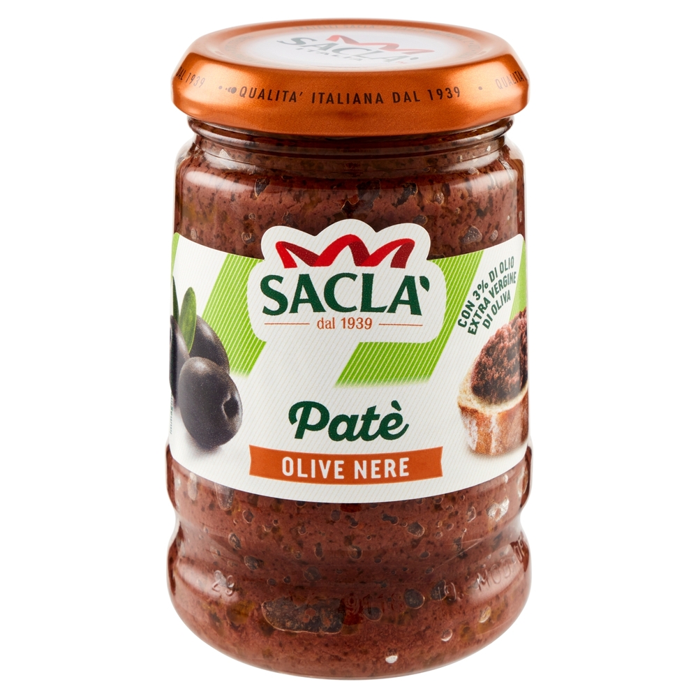 Saclà Patè Olive Nere 190 g