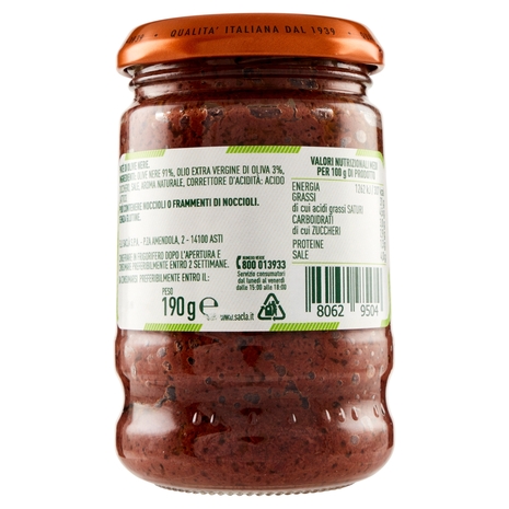Saclà Patè Olive Nere 190 g