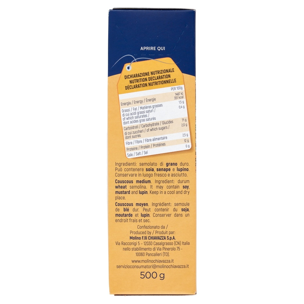 il Molino Chiavazza Couscous Grana Media 500 g