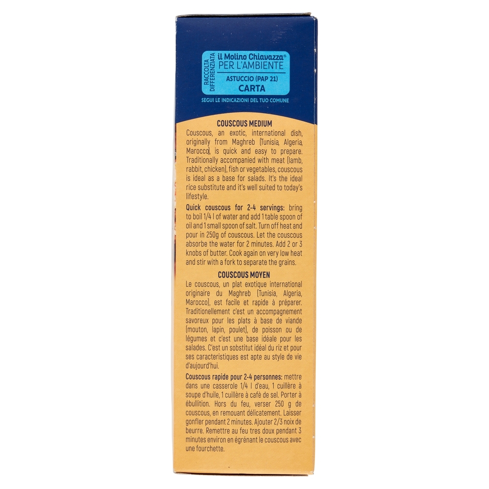 il Molino Chiavazza Couscous Grana Media 500 g