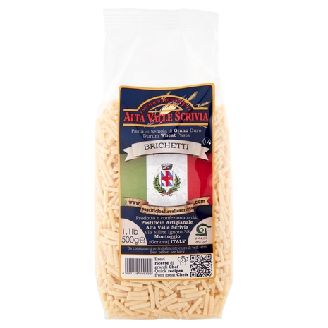 Pastificio Artigianale Alta Valle Scrivia Pasta di Semola di Grano Duro Brichetti 500 g