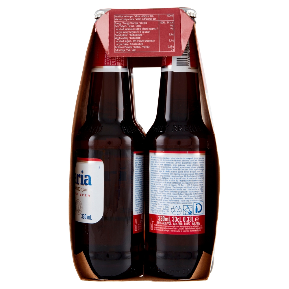 Bavaria 0.0% Birra Analcolica bott.6x330ml
