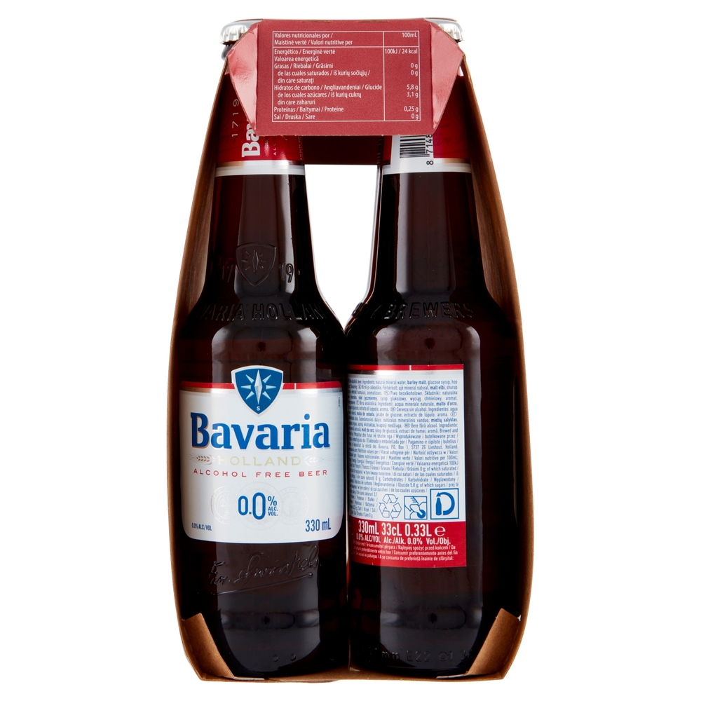 Bavaria 0.0% Birra Analcolica bott.6x330ml