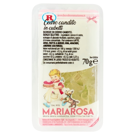 Mariarosa Cedro candito in cubetti 70 g