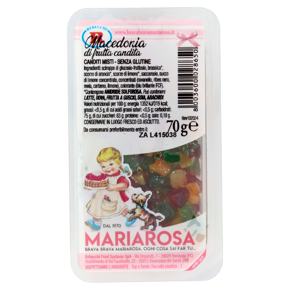 Mariarosa Macedonia di frutta candita 70 g