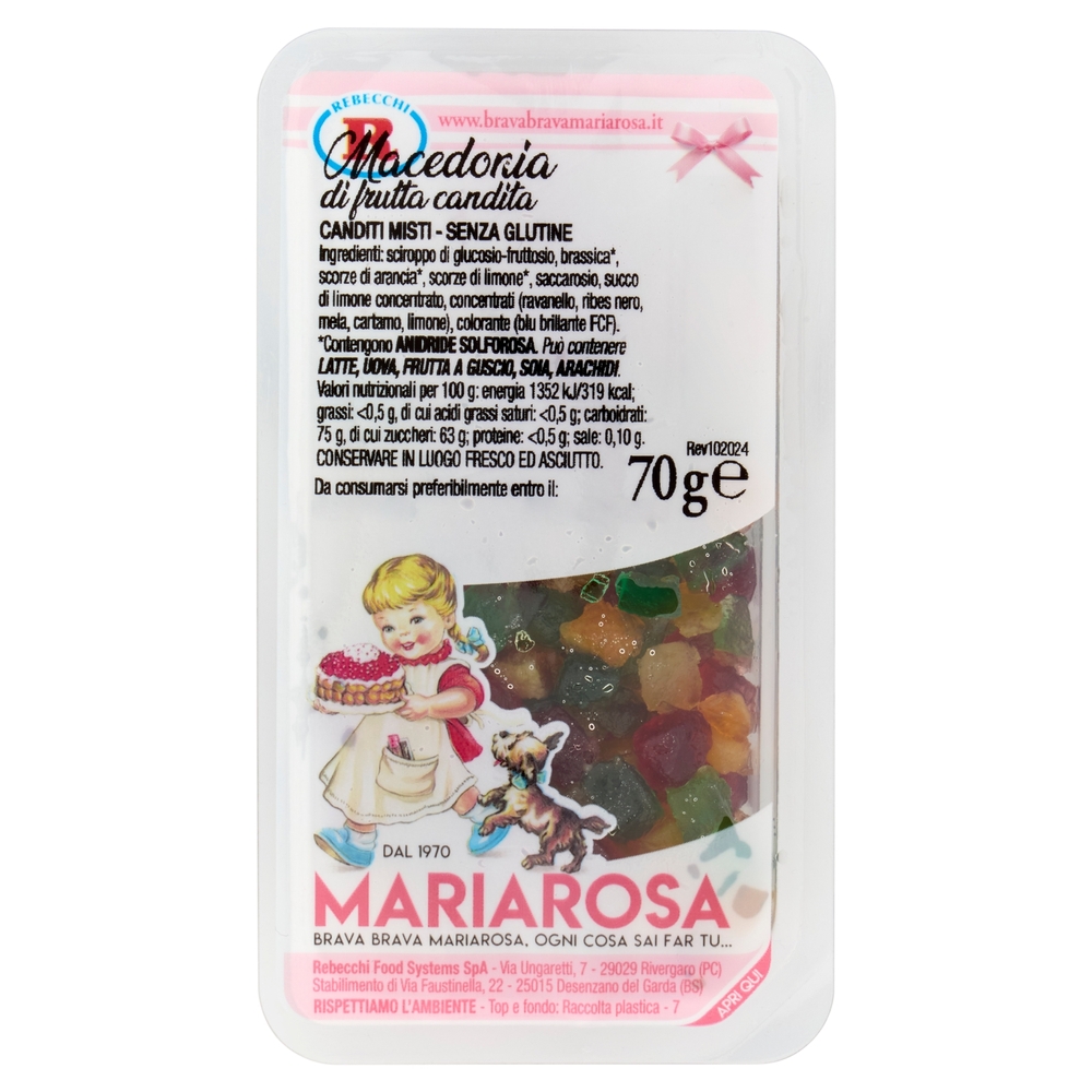 Mariarosa Macedonia di frutta candita 70 g
