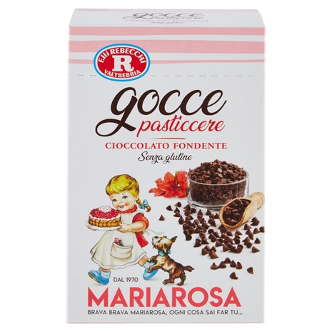 Mariarosa Gocce di Cioccolato Fondente, 125 g