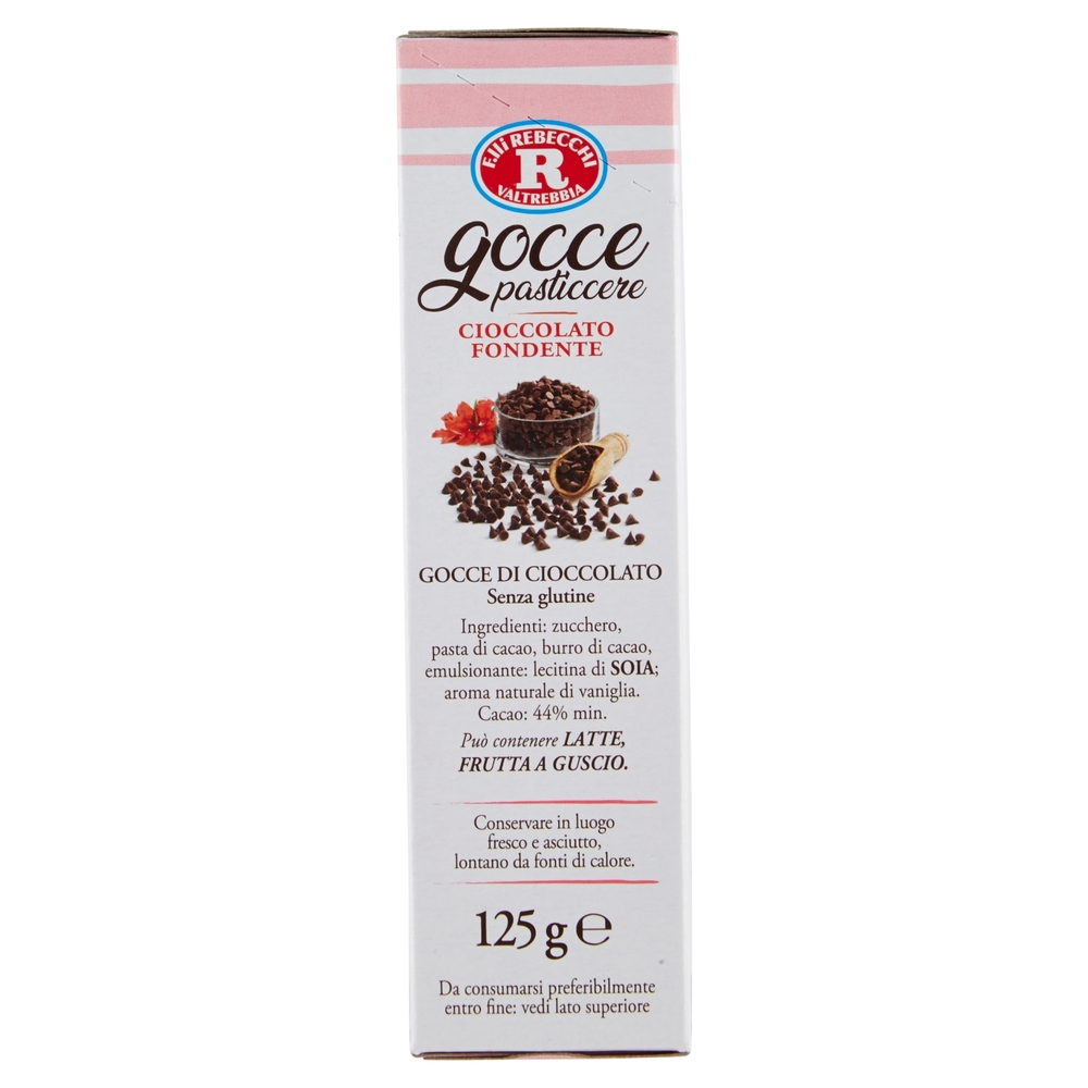 Mariarosa Gocce di Cioccolato Fondente, 125 g