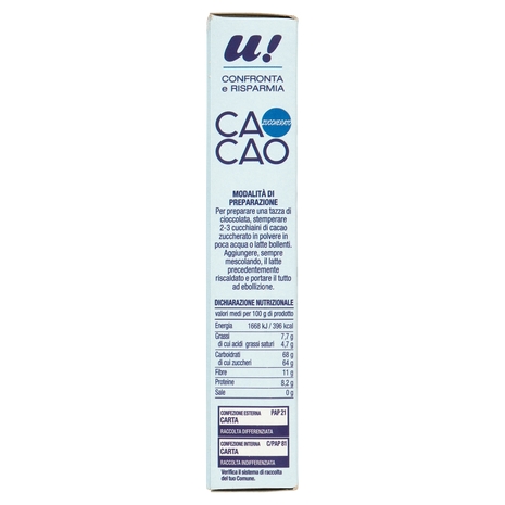 Cacao Zuccherato U! Confronta e Risparmia