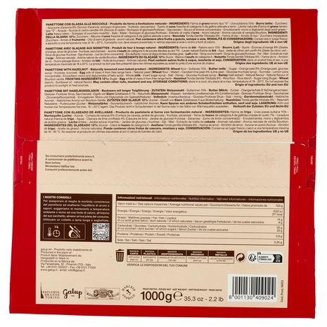 Galup il Panettone Goloso con Glassa alle Nocciole 1000 g