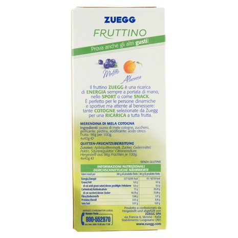 Zuegg Fruttino Snack-Break Cotogna 4 x 40 g