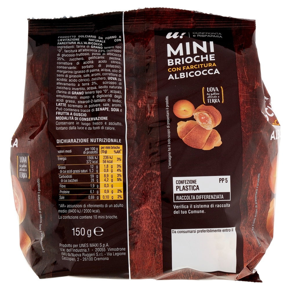 Minibrioche con Farcitura all' Albicocca U! Confronta e Risparmia