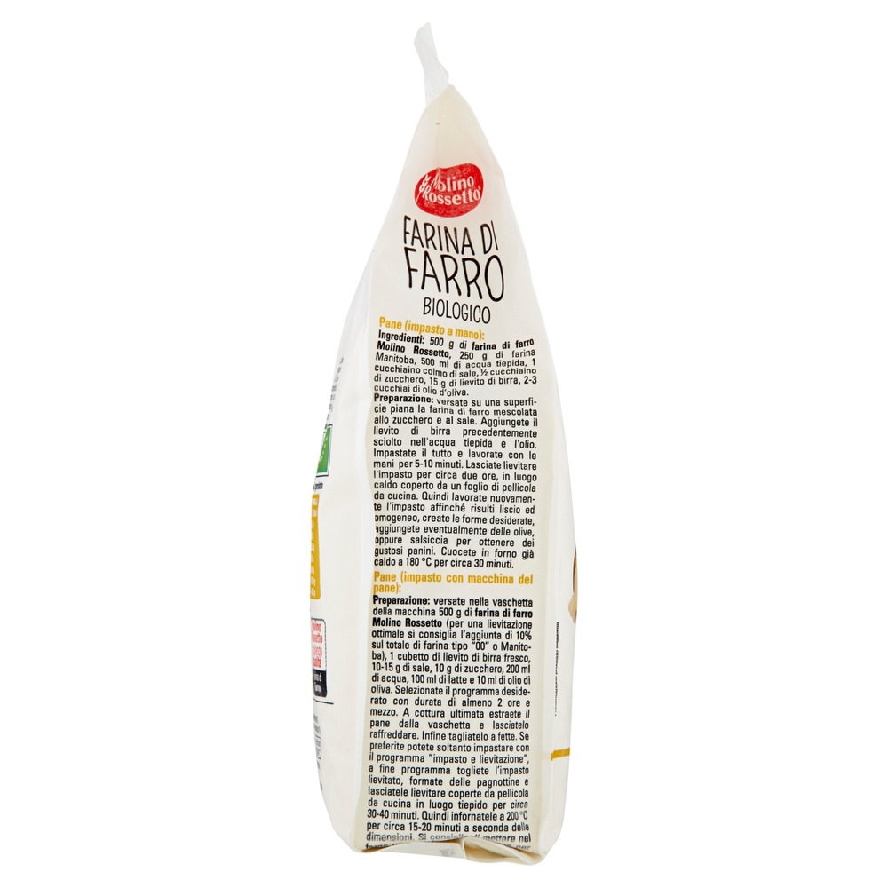 Molino Rossetto Farine Speciali Farina di Farro Biologico 500 g