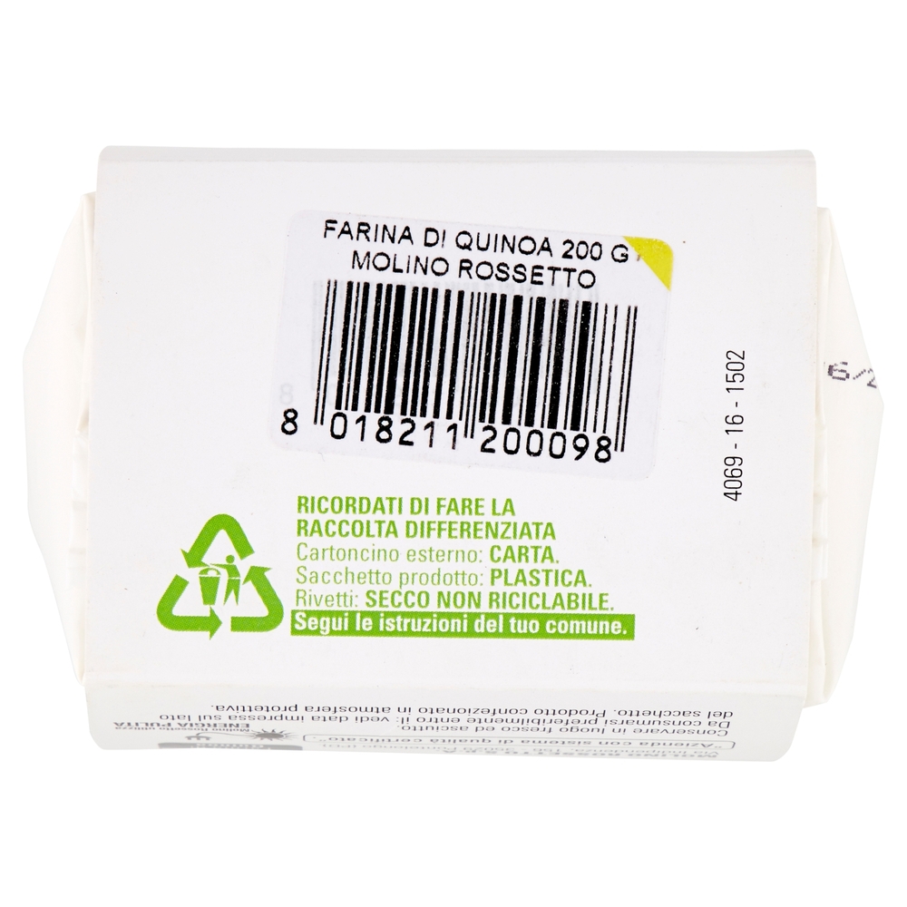 Molino Rossetto Farine Speciali Farina di Quinoa senza glutine 200 g