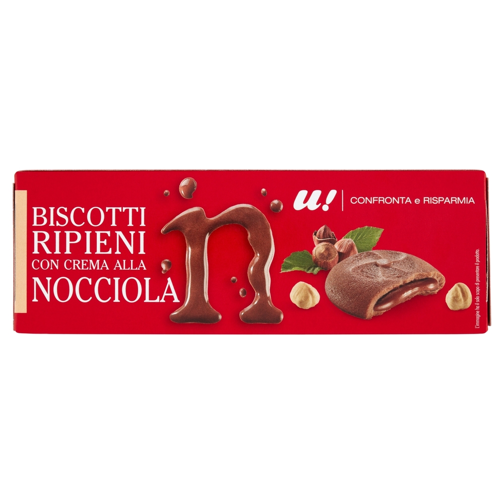 Biscotti Ripieni con Crema alla Nocciola U! Confronta e Risparmia