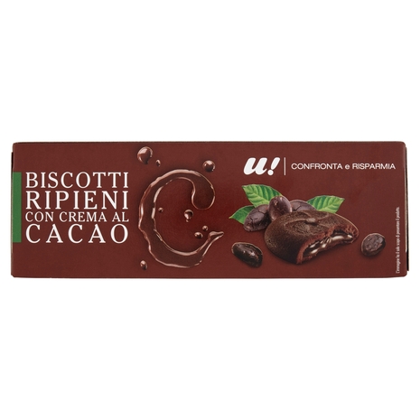 Biscotti Ripieni con Crema al Cacao U! Confronta e Risparmia