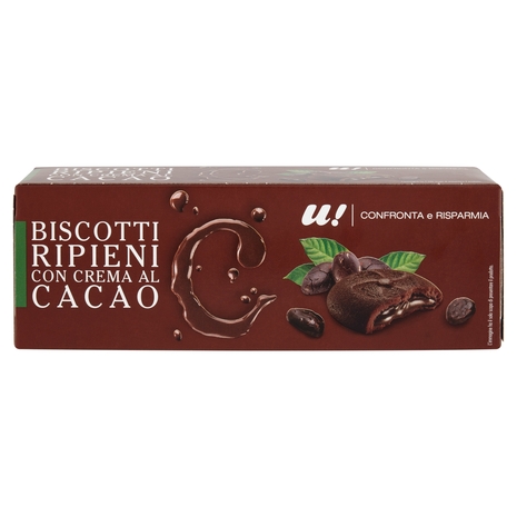 Biscotti Ripieni con Crema al Cacao U! Confronta e Risparmia