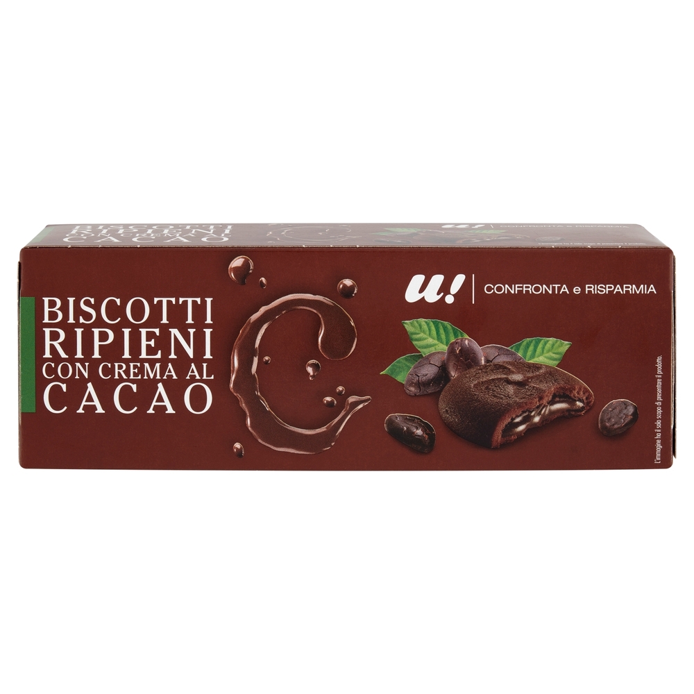 Biscotti Ripieni con Crema al Cacao U! Confronta e Risparmia