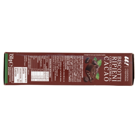Biscotti Ripieni con Crema al Cacao U! Confronta e Risparmia