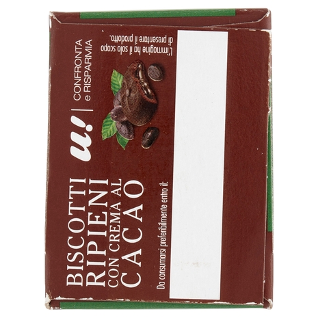 Biscotti Ripieni con Crema al Cacao U! Confronta e Risparmia