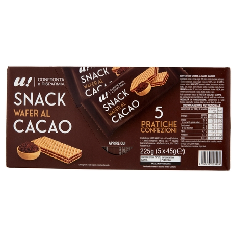 Snack Wafer al Cacao U! Confronta e Risparmia