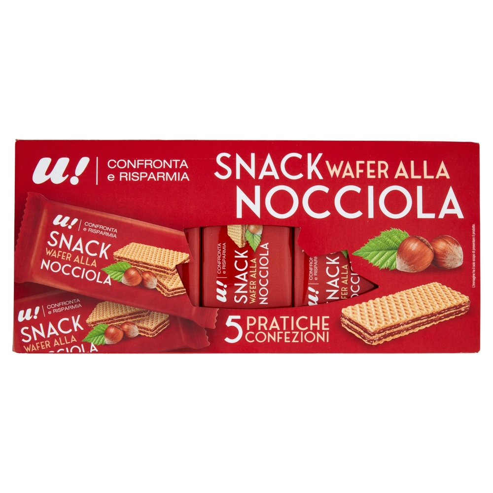 Snack Wafer alla Nocciola U! Confronta e Risparmia