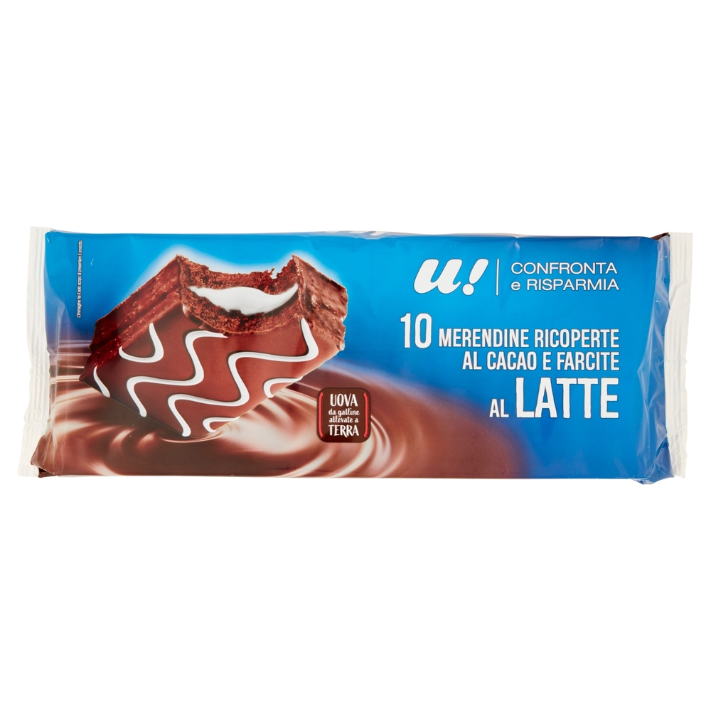 10 Merendine Ricoperte al Cacao e Farcite al Latte U! Confronta e Risparmia
