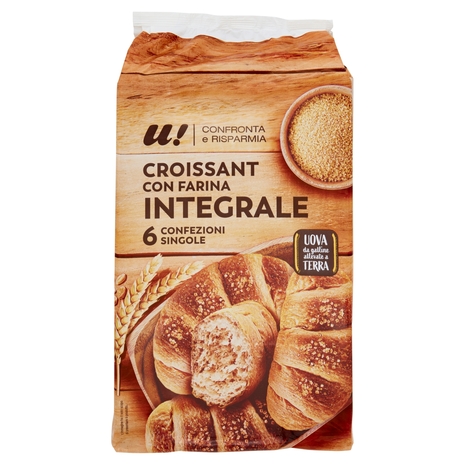 6 Croissant con Farina Integrale U! Confronta e Risparmia