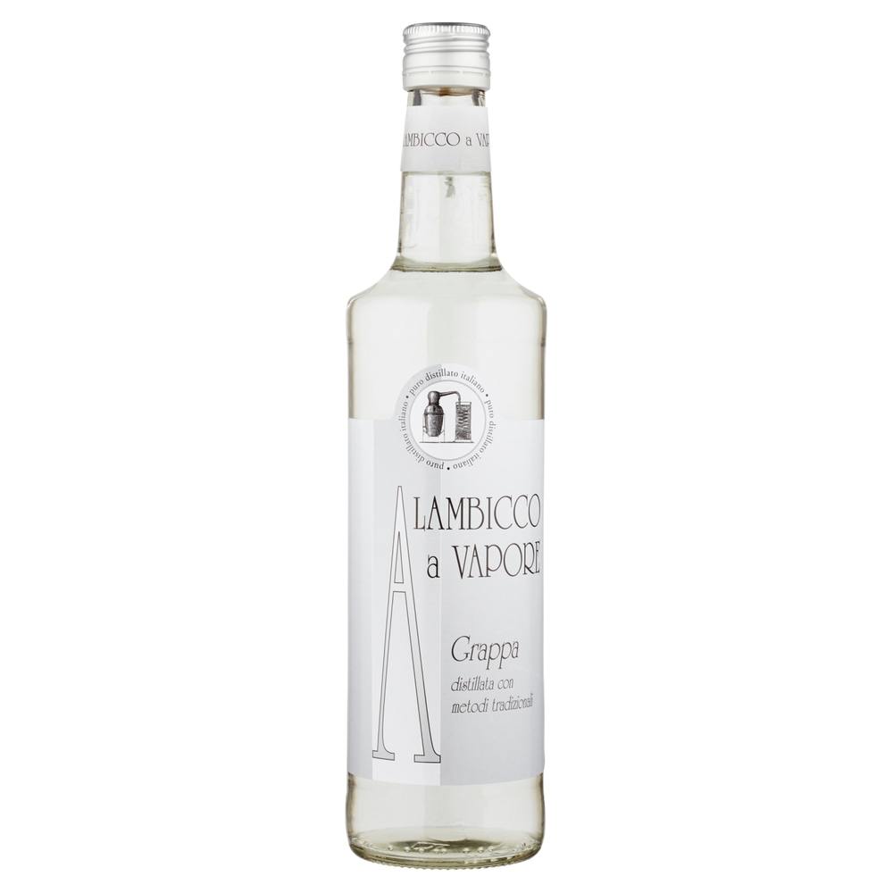 Grappa distillata con metodi tradizionali