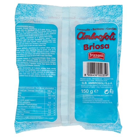 Ambrosoli Caramelle Briosa frizzanti  150 g