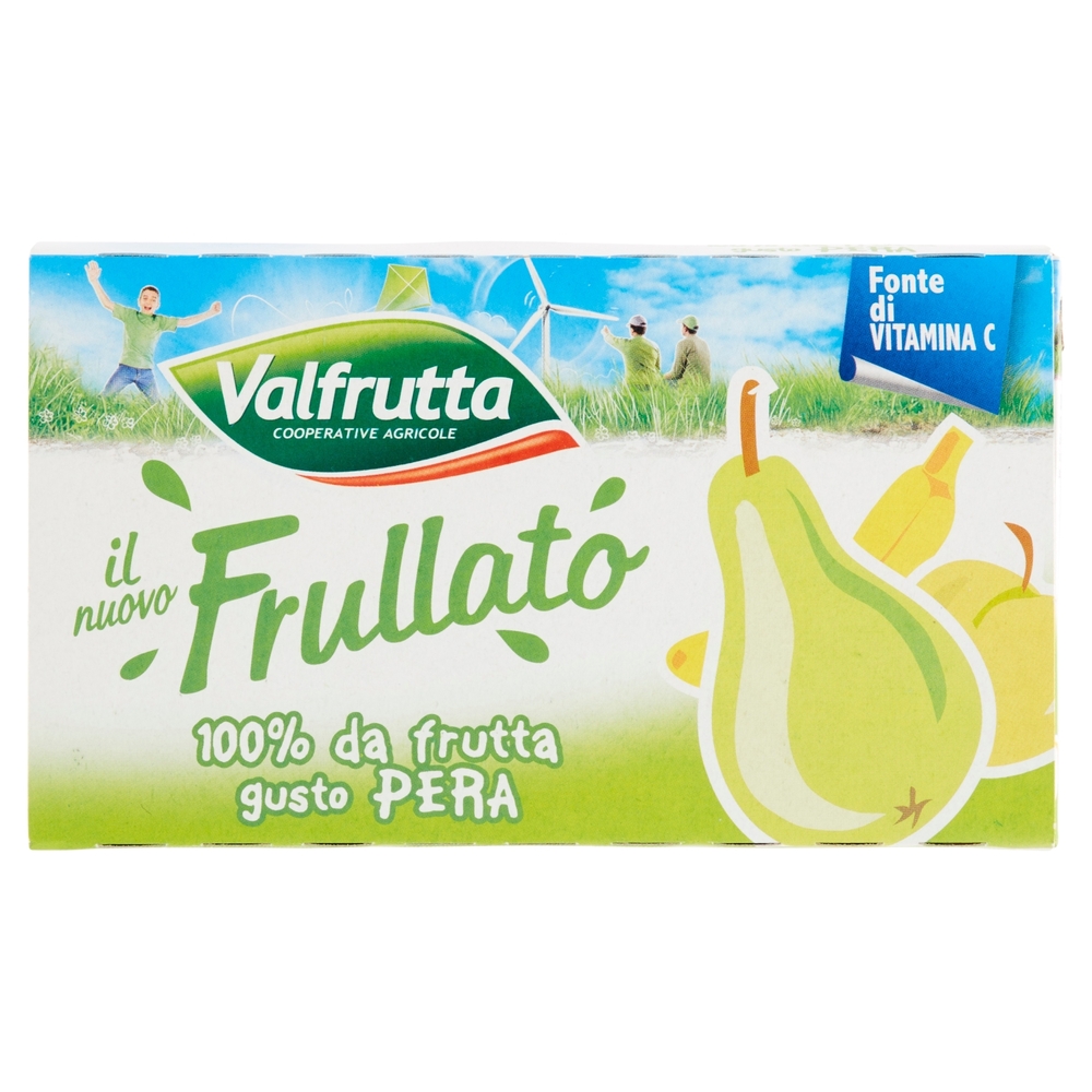 Valfrutta il nuovo Frullato 100% da frutta gusto Pera 3 x 125 ml