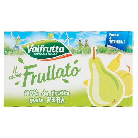 Valfrutta il nuovo Frullato 100% da frutta gusto Pera 3 x 125 ml
