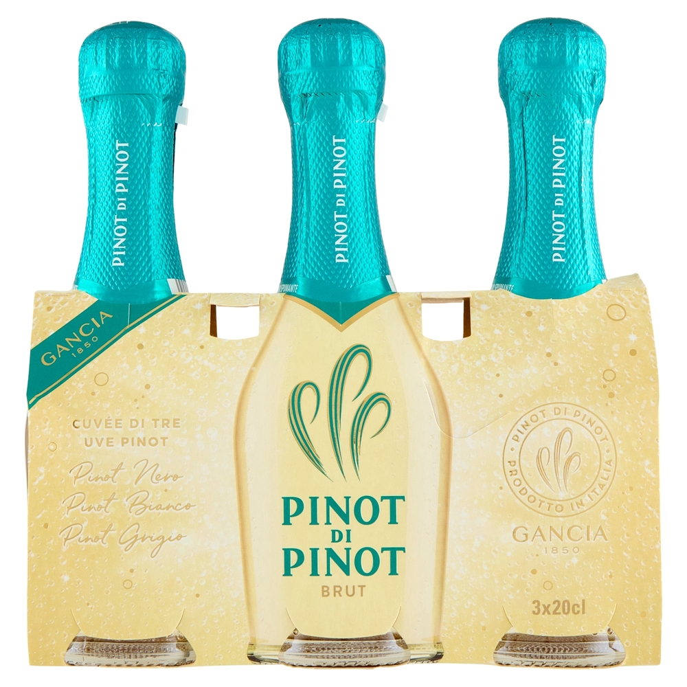 Gancia Pinot di Pinot Brut Vino Spumante 3 x 20 cl