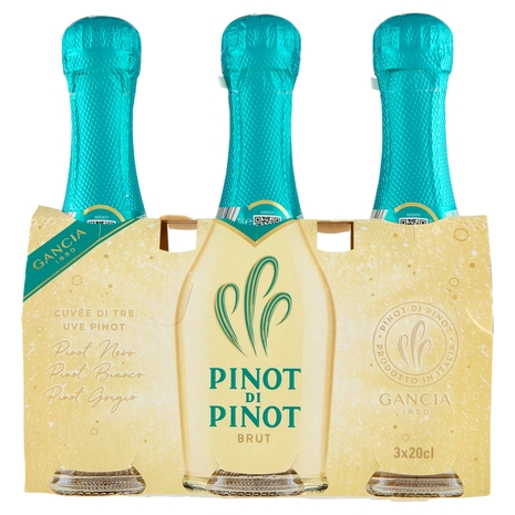 Gancia Pinot di Pinot Brut Vino Spumante 3 x 20 cl