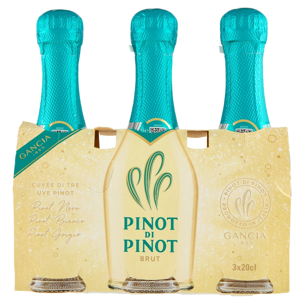Gancia Pinot di Pinot Brut Vino Spumante 3 x 20 cl