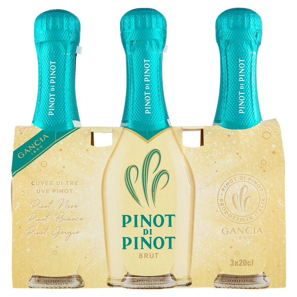 Gancia Pinot di Pinot Brut Vino Spumante 3 x 20 cl