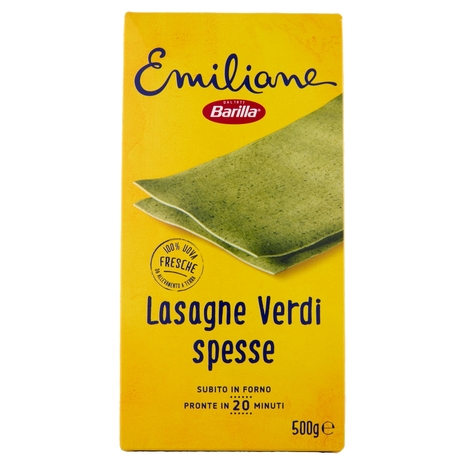 Barilla Emiliane Lasagne Verdi Pasta all'Uovo 500 g