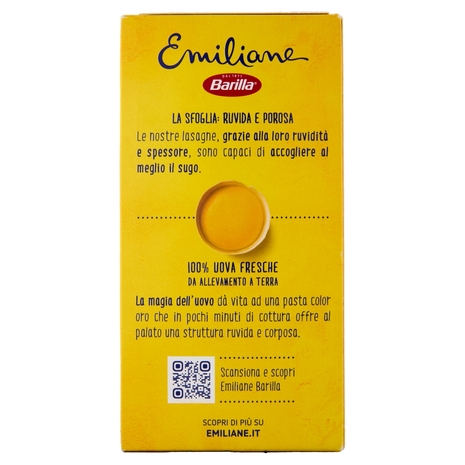 Barilla Emiliane Lasagne Verdi Pasta all'Uovo 500 g